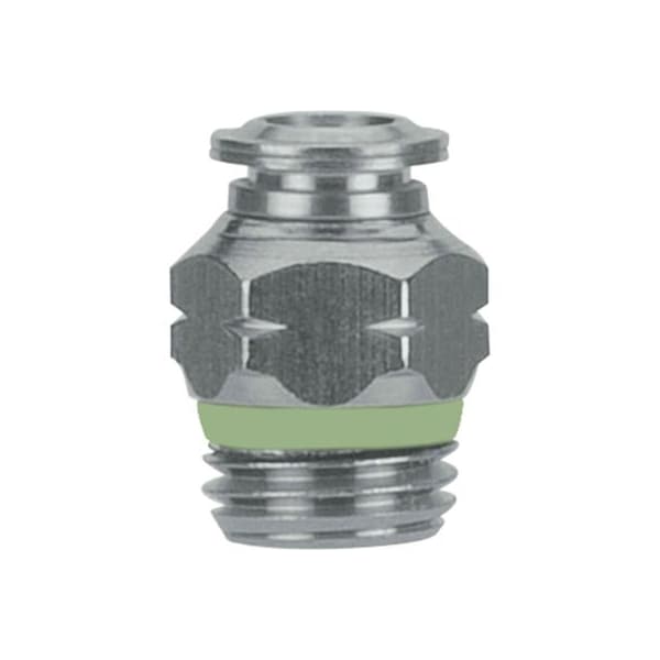 Alpha Technologies AIGNEP Straight Male Connector, 12mm Tube x 3/8 BSPP Thread, Stainless Steel 60020-12-3/8 - main
